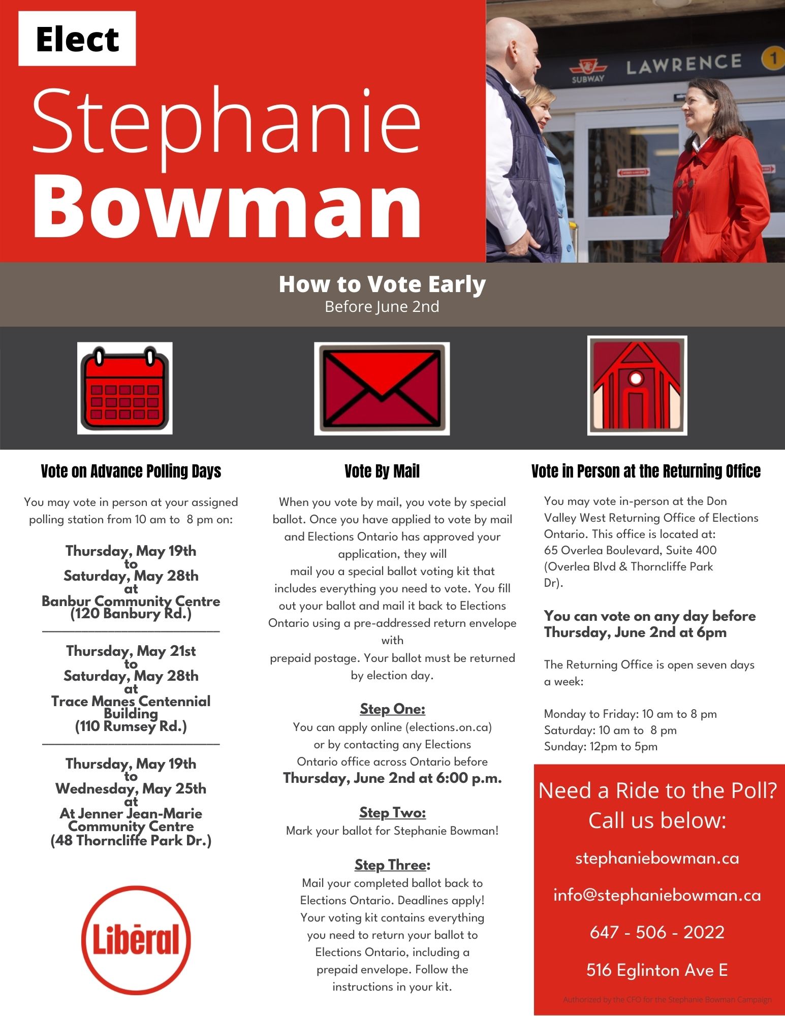 Stephanie Bowman Vote Early